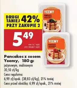 Biedronka Pancakes z sosem Yeemy, 180 g oferta
