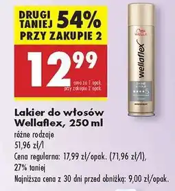 Biedronka Lakier do włosów Wellaflex, 250 ml oferta