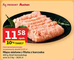 Auchan Mięso mielone z fileta z kurczaka Auchan oferta