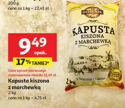 Auchan Kapusta kiszona z marchewką Dominik oferta
