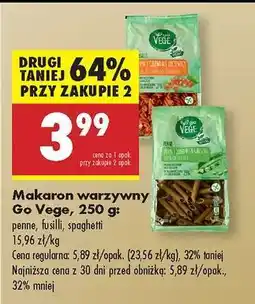 Biedronka Makaron warzywny Go Vege, 250 g oferta