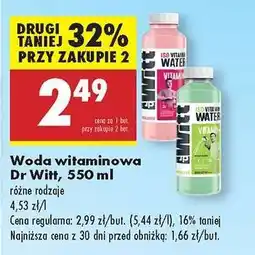 Biedronka Woda witaminowa Dr Witt, 550 ml oferta