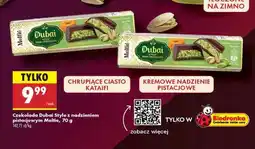 Biedronka Czekolada Dubai Style z nadzieniem pistacjowym Mellite, 70 g oferta