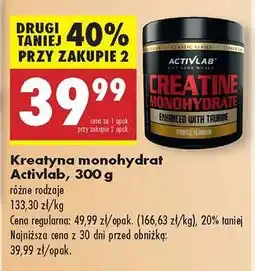 Biedronka Kreatyna monohydrat Activlab, 300 g oferta