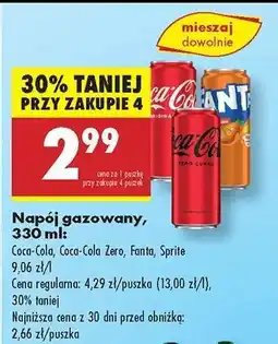 Biedronka Napój gazowany, 330 ml oferta