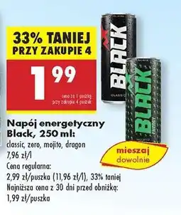 Biedronka Napój energetyczny Black, 250 ml oferta