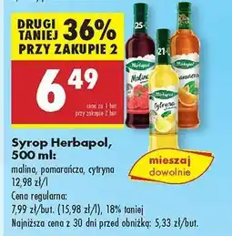Biedronka Syrop Herbapol, 500 ml oferta