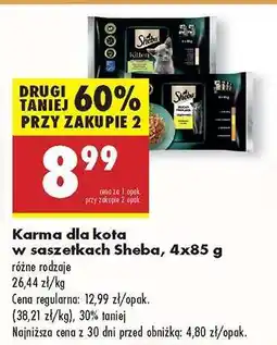 Biedronka Karma dla kota w saszetkach Sheba , 4x85 g oferta