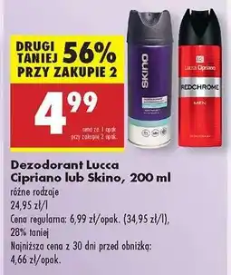Biedronka Dezodorant Lucca Cipriano lub Skino, 200 ml oferta