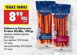 Biedronka Kabanosy klasyczne Kraina Wędlin, 300 g oferta