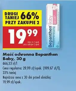 Biedronka Maść ochronna Bepanthen Baby, 30 g oferta