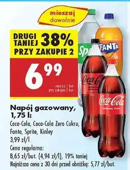 Biedronka Napój gazowany, 1,75 l oferta