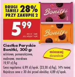 Biedronka Ciastka Paryskie Bonitki, 300 g oferta