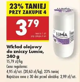 Biedronka Wkład olejowy do zniczy Lumia 240 g oferta