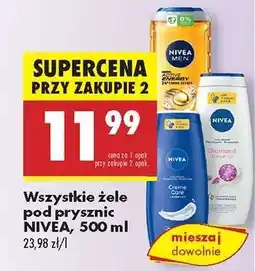 Biedronka Wszystkie żele pod prysznic NIVEA, 500 ml oferta