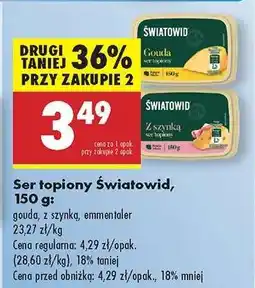 Biedronka Ser topiony Światowid, 150 g oferta