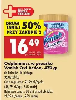 Biedronka Vanish Oxi Action oferta