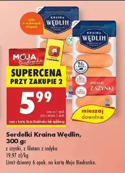 Biedronka Serdełki Kraina Wędlin, 300 g oferta