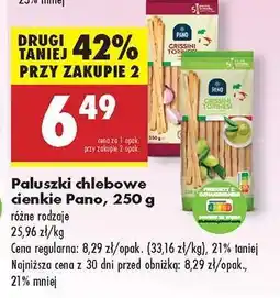 Biedronka Paluszki chlebowe cienkie Pano, 250 g oferta
