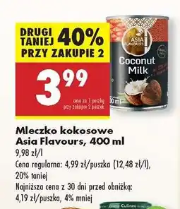 Biedronka Mleczko kokosowe Asia Flavours, 400 ml oferta