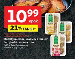 Auchan Kotlety mielone, krokiety z mięsem lub placki ziemniaczane Auchan oferta