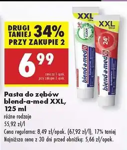 Biedronka Pasta do zębów blend-a-med XXL, 125 ml oferta