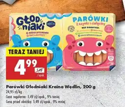 Biedronka Parówki Głodniaki Kraina Wędlin, 200 g oferta