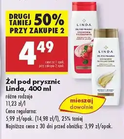 Biedronka Żel pod prysznic Linda, 400 ml oferta