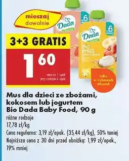 Biedronka Bio Dada Baby Food, 90 g oferta