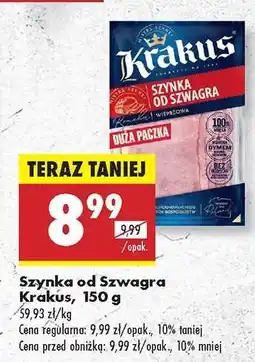 Biedronka Szynka od szwagra Krakus, 150 g oferta