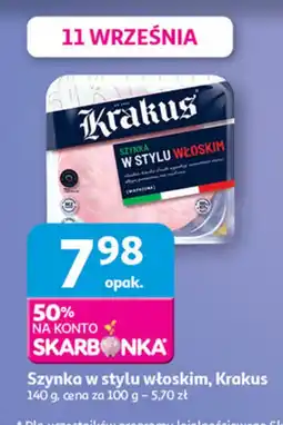 Auchan Szynka w stylu włoskim Krakus oferta