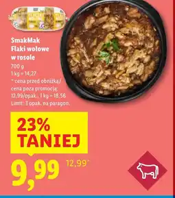 Lidl Flaki wołowe Smakmak oferta