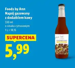 Lidl Napój gazowany Foods by Ann oferta