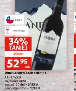 Auchan Wino Andes Cabernet oferta