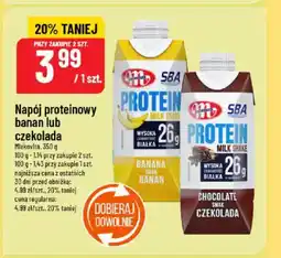 Polomarket Napój proteinowy banan lub czekolada Mlekovita oferta