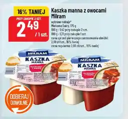 Polomarket Kaszka manna z owocami Milram Mlekoma Dairy oferta