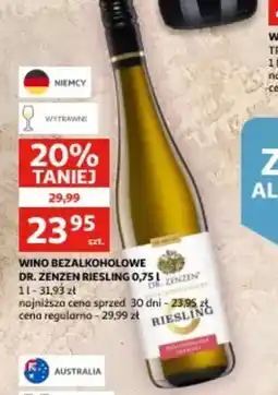 Auchan Wino bezalkoholowe Dr. Zenzen Riesling oferta