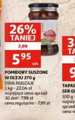 Auchan Pomidory suszone w oleju oferta