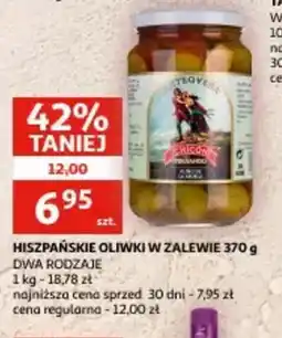 Auchan Hiszpańskie oliwki w zalewie oferta