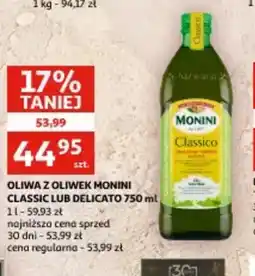 Auchan Oliwa z oliwek Monini Classico lub Delicato oferta