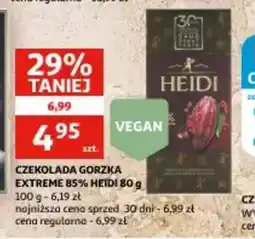 Auchan Czekolada gorzka Extreme 85% Heidi oferta