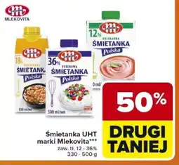 Carrefour Śmietanka UHT marki Mlekovita oferta