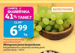 Auchan Winogrono jasne bezpestkowe oferta