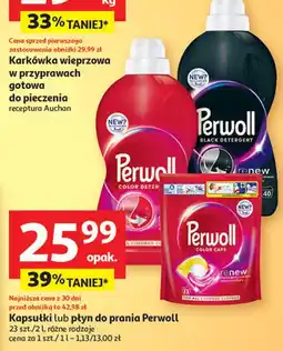 Auchan Kapsułki do prania Perwoll Renew Color oferta