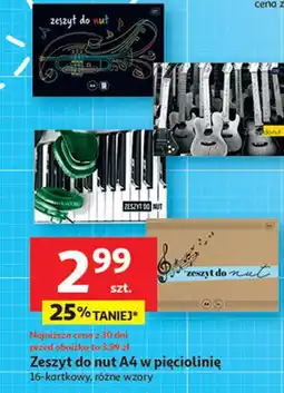 Auchan Zeszyt do nut a4/16 k. Interdruk oferta