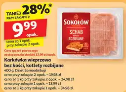 Auchan Karkówka wieprzowa kotlety Sokołów oferta