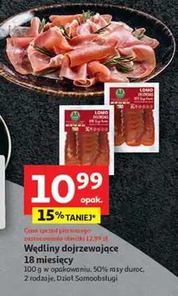 Auchan Polędwica dojrzewająca Auchan Pewni Dobrego oferta