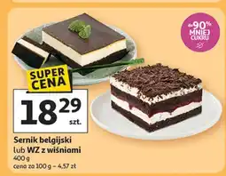 Auchan Ciasto w-z z wiśniami bez cukru oferta