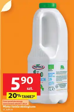 Auchan Mleko ekologiczne 3.9% Piątnica oferta