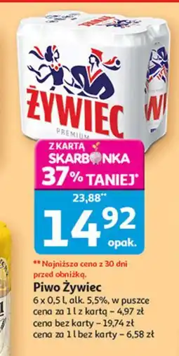 Auchan Piwo Żywiec Jasne Pełne oferta